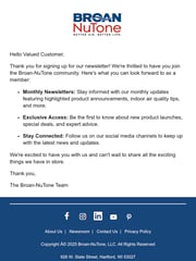 Email Inspiration from Broan-NuTone