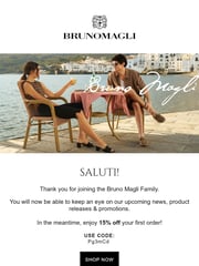 Email Inspiration from Bruno Magli