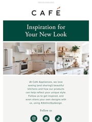 Email Inspiration from Café Appliances