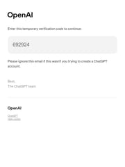 Email Inspiration from ChatGPT