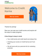 Email Inspiration from Credit Karma