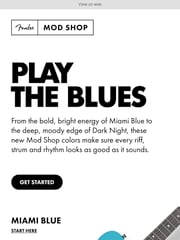 Email Inspiration from Fender