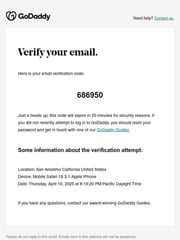 Email Inspiration from GoDaddy