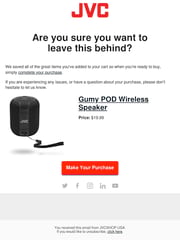 Email Inspiration from JVCSHOP USA