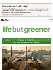 Email Inspiration from Life But Greener