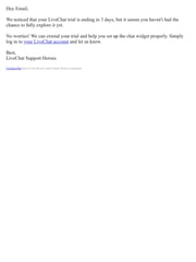Email Inspiration from LiveChat
