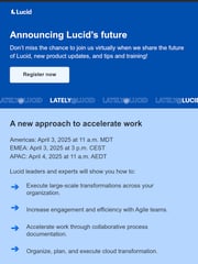 Email Inspiration from Lucid