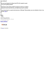 Email Inspiration from Lucy Cheng