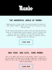 Email Inspiration from Mambo
