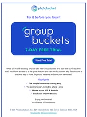 Email Inspiration from Photobucket