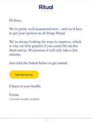 Email Inspiration from Ritual