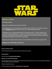 Email Inspiration from Star Wars