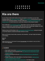 Email Inspiration from Steph from Icehouse Ventures