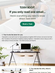 Email Inspiration from Taskrabbit
