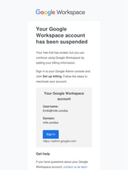 Email Inspiration from The Google Workspace Team 