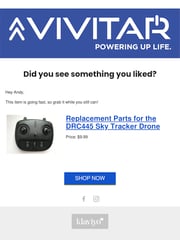 Email Inspiration from Vivitar