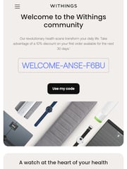 Email Inspiration from Withings
