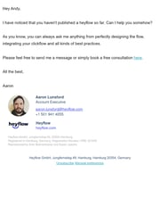 Email Inspiration from Aaron