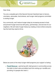 Email Inspiration from Allison O'Toole, Second Harvest Heartland