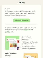 Email Inspiration from Ben from Buffer