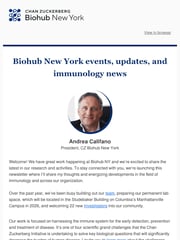 Email Inspiration from Biohub New York