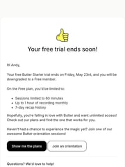 Email Inspiration from Butter
