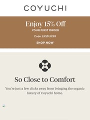 Email Inspiration from C O Y U C H I