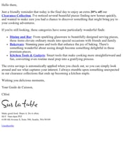 Email Inspiration from Chloe at SLT