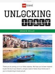Email Inspiration from CNN Travel: Unlocking Italy