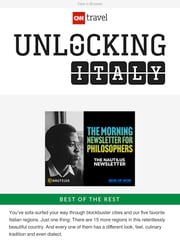 Email Inspiration from CNN Travel: Unlocking Italy