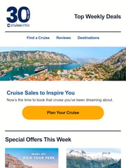 Email Inspiration from Cruise Critic