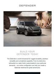 Email Inspiration from DEFENDER