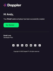 Email Inspiration from Doppler Team