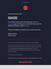 Email Inspiration from EA
