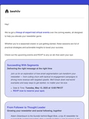 Email Inspiration from EJ from beehiiv
