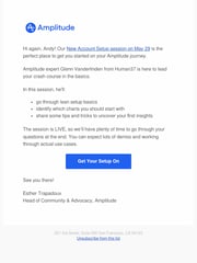 Email Inspiration from Esther Trapadoux