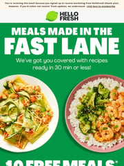 Email Inspiration from HelloFresh