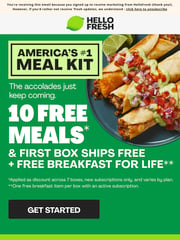 Email Inspiration from HelloFresh