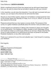 Email Inspiration from hello@myskoda.com.au