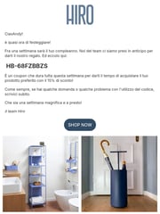 Email Inspiration from Hiro design