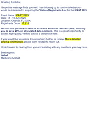 Email Inspiration from Isabel Ford