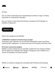 Email Inspiration from Jovin from Mobbin