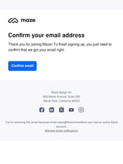 Email Inspiration from Maze