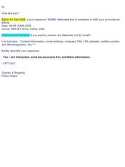 Email Inspiration from Olivia Gupta