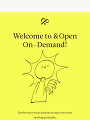 Email Inspiration from &Open
