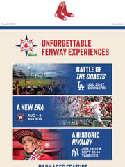 Email Inspiration from Red Sox Destinations