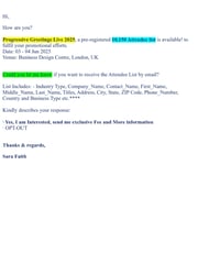 Email Inspiration from Sara Faith