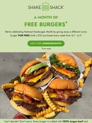 Email Inspiration from Shake Shack