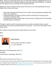 Email Inspiration from Sofia Martin