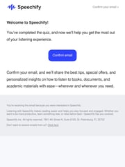 Email Inspiration from Speechify